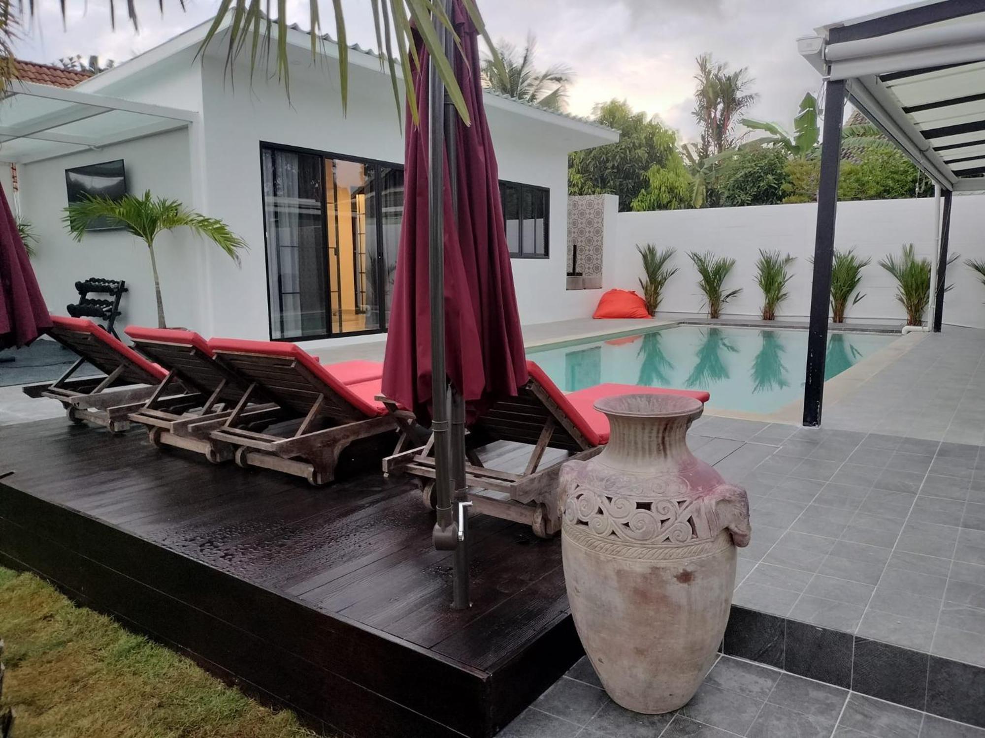 Beautiful Private 3 Bedroom Villa With Pool And Gym Rawai Bagian luar foto